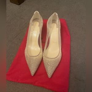 Christian Louboutin Follies Strass Heels Pump US9 EU40